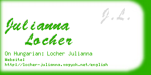 julianna locher business card
